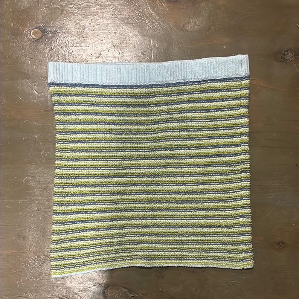 Striped Knit mini skirt